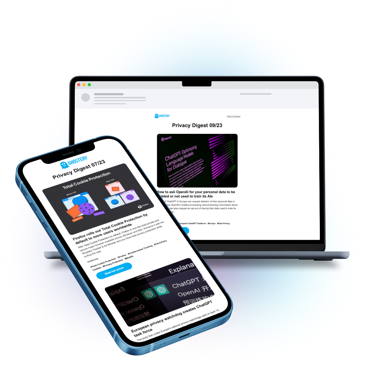 Ghostery Privacy Digest newsletter preview